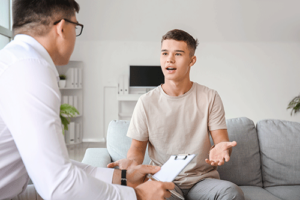 a teen talks with a provider about Adolescent Treatment Resources 